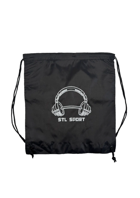Strong Techno Life – Schwarzer Gym Bag mit Logo